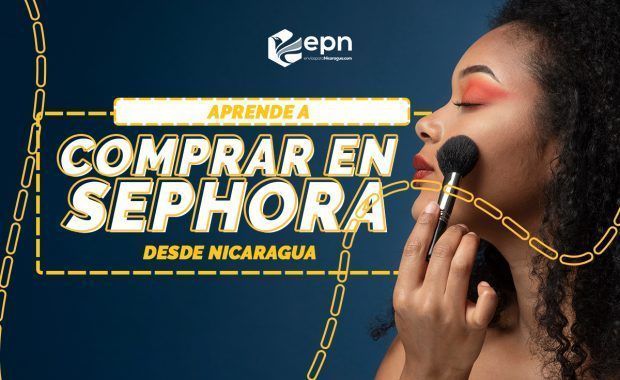 joven nicaragüense de tez morena maquillándose con productos de sephora