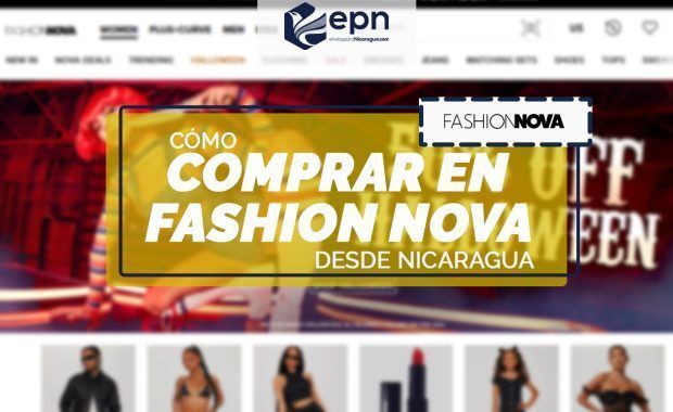 home del sitio web de fahion nova